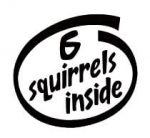 6 Squirrels Inside Decal