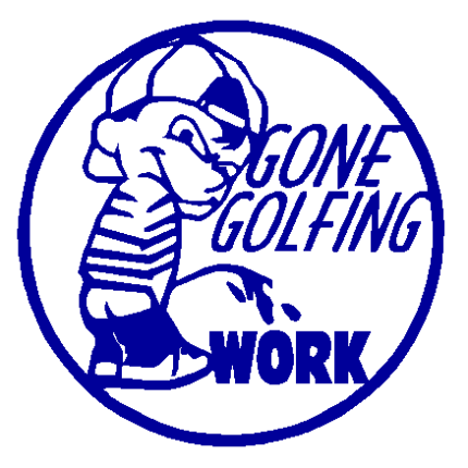 Gone Golfing vinyl decal