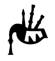 Bag Pipes Vinyl Decal Sticker