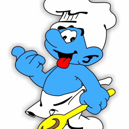 Baker Smurf Color Sticker