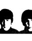 Beatles Sticker Row of Faces