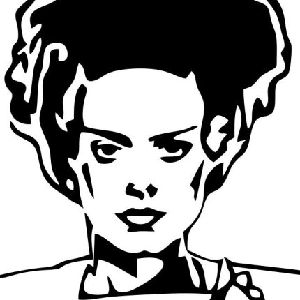 bride of frankenstien die cut decal