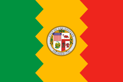 California Los Angeles City Flag Sticker
