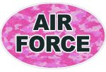 CAMO PINK OVAL AIR FORCE DECAL