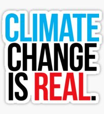 CLIMATE CHANGE IS REAL STICKER 66