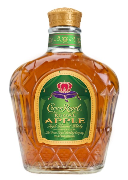 Crown Royal Apple Bottle Shaped Sticker