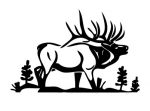 deer hunting elk decal sticker