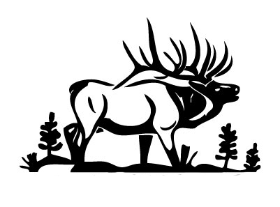deer hunting elk decal sticker