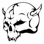 Devil Skull Decal 3
