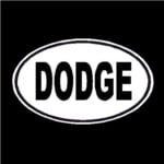 Dodge Oval Decal