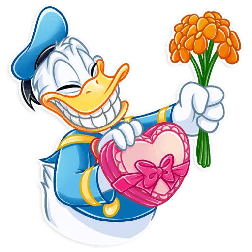 donald duck daisy duck disney cartoon sticker 14