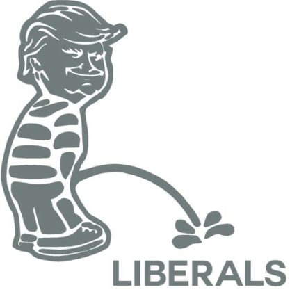 Donald Trump Peeon Decal LIBERALS