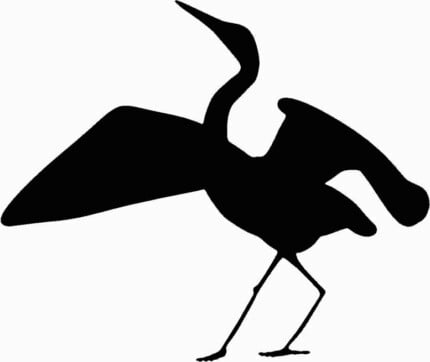 Egret bird birds Animal Animals Vinyl Decal Sticker