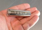 elon tesla battery on iand sticker