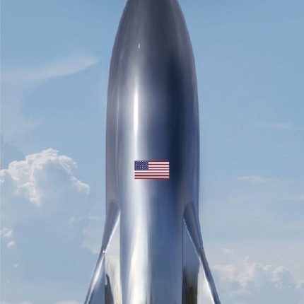 Elons SpaceX STARSHIP Isnt she a bute STICKER