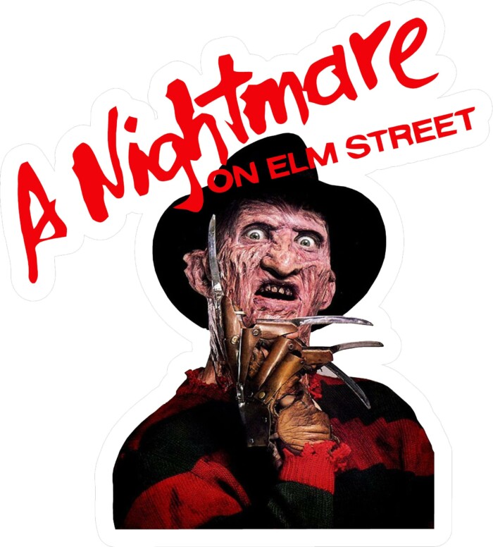 FREDDY KRUGER LOGO EVIL HORROR MOVIE STICKER