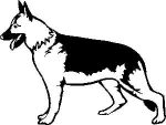 German Shepard Vinyl Decal