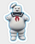 Ghostbusters Slay Puft Marshmallow Man Color Funny Cartoon Sticker
