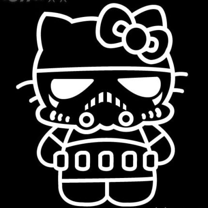 Kitty Kat Stormtrooper Decal Sticker