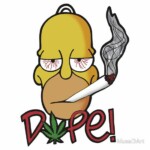 homer dope sticker