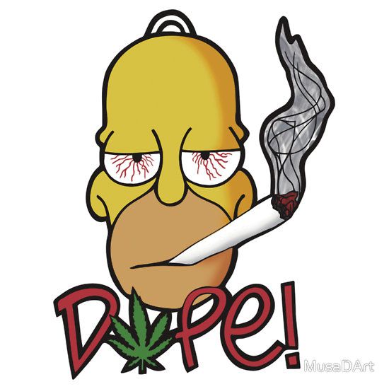 homer dope sticker