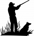 hunter-and-dog-silhouette-DIECUT WINDOW DECAL