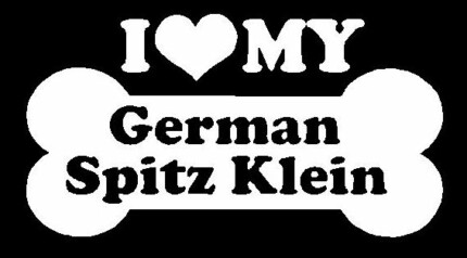 I Love My German Spitz Klein