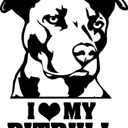 I Love My Pitbull Decal 4