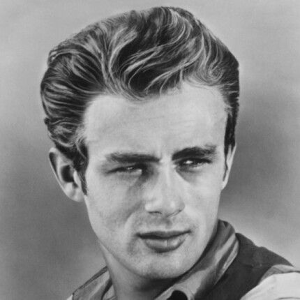 James Dean B&W Photo Sticker