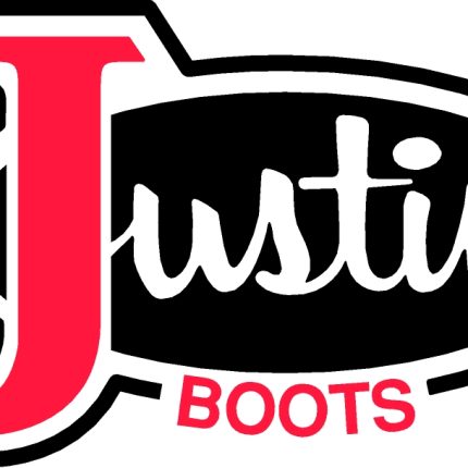 JUSTIN BRANDS BOOTS LOGO COWBOY STICKER