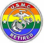 MARINE CORPS RETIRED flag pride