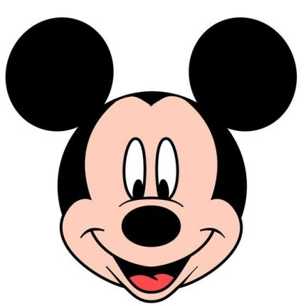MICKEY MOUSE HEAD COLOR DISNEY CARTOON DECAL