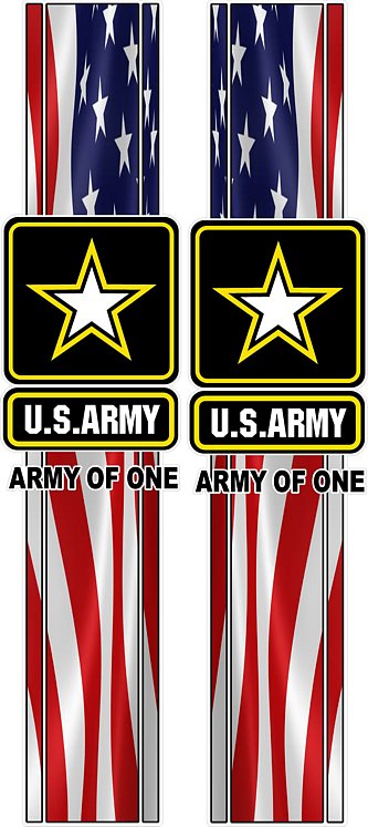 MILITARY USA FLAG army of one COMBO KIT