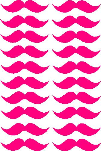 Mustache Sticker Set Style 2 Small