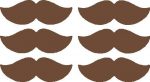 Mustache Sticker Set Style 3