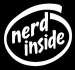 nerd inside sticker
