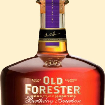 Old Forester Birthday Bourbon Bottle Shaped Sticker