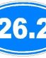 Oval Running Decals 26.2 Sticker C