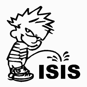 Piss on ISIS Die Cut Decal