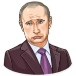 president vladimir putin political sticker 17