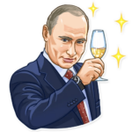 president vladimir putin political sticker 9