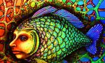 psychedelic animals car window or wall decal 6