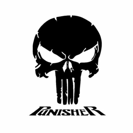 Punisher-Vinyl-Fashion-Creative-Personality-Skull-Decal
