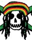 Rasta pirate sticker