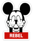 REBEL MICKEY STICKER