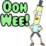 Rick And Morty Ooh Wee Mr Poopy Butthole Sticker