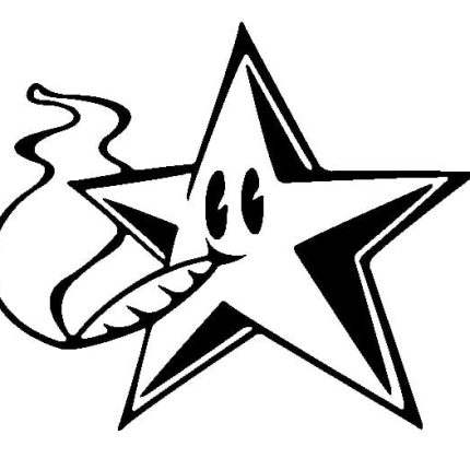 Smokin Star Sticker