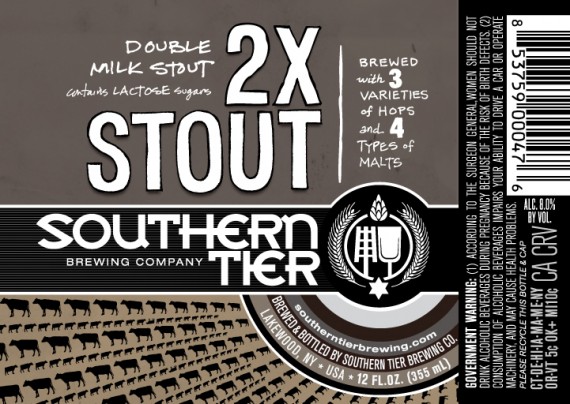 Southern Tier 2X Stout Label Sticker