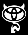 TOYOTA DEVIL Vinyl Sticker Decal