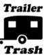 trailer trash funny die cut car decal